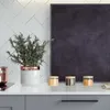 Relaxdays Vorratsgläser mit Bambusdeckel, 3er Set, eckige Produktbild-Vorschau 5