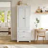 Armoire INONEFT de 157 cm avec 2 portes et 2 tiroirs, 3 Voir les images du produit 12