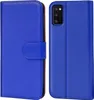 A blue flip case for a smartphone is shown from the front and back. Anteprima dell’immagine prodotto