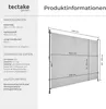tectake® Taija clamp markýza různé velikosti hladký chod Náhled obrázku produktu 11