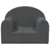 The Living Store Kindersofa Anthrazit Weich Plüsch Produktbild-Vorschau 4
