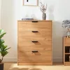 Komoda 'Varkaus' se 4 zásuvkami 90 x 70 x 40 cm dubový Náhled obrázku produktu 2