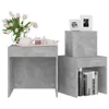 vidaXL Set tavoli 3 pezzi cemento grigio legno materiale Anteprima dell’immagine prodotto 12