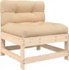 vidaXL 10-tlg. Garten-Lounge-Set mit Kissen Massivholz Produktbild-Vorschau 4