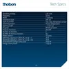 A technical specification sheet for a Theben product. Produktbild-Vorschau