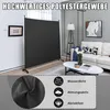 A room divider is shown in a living room setting, with additional close-up shots and feature callouts. Náhled obrázku produktu