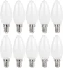 10er Pack LED Leuchtmittel in Kerzenform matt mit E14 Produktbild-Vorschau 1