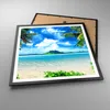 Gerahmtes Poster - Schwarzer Rahmen - Strand Urlaub Insel Produktbild-Vorschau 3