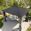 TOOLPORT Gazebo da Giardino 3x3,65 m Tetto Hardtop in Anteprima dell’immagine prodotto 8