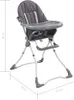 vidaXL Baby-Hochstuhl Grau und Weiß Produktbild-Vorschau 7
