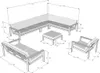 HOME DELUXE - Sitzgruppe RIO XXL Lounge Gartenmöbel Sofas Produktbild-Vorschau 6