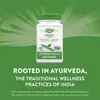 A bottle of Nature's Way Neem Leaf dietary supplement is shown against a green background with radiating lines. Text below the bottle describes its Ayurvedic roots. Produktbild-Vorschau