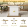 Mesa extensible con diseño de relieve solar y amplio Vista previa de la imagen del producto 7