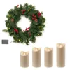 Künstlicher Adventskranz ca. Ø 40 cm mit 30er Lichterkette Produktbild-Vorschau 6