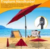 Clanmacy Sonnenschirm Ø2.7m inkl. LED Gartenschirm 360° Produktbild-Vorschau 5