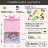 Yumbox Snack nepropustný svačinový box 3 sekce - Power Pink Náhled obrázku produktu 3