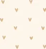 Sanders & Sanders carta da parati cuori beige e oro 53 cm x Anteprima dell’immagine prodotto 2
