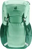 A front view of a green Deuter backpack for children. Voir les images du produit