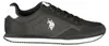 Schwarze Herren-Sportschuhe mit weißem Kontrast und Produktbild-Vorschau 1
