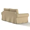 Dekoria Bezug für Backabro 3-Sitzer Sofa ausklappbar, caffe Produktbild-Vorschau 2
