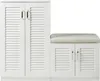 Schuhschrank 'Løten' mit Sitzbank Schuhregal 120 x 36 x 97 Produktbild-Vorschau 6