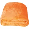 A folded orange blanket on a white background. Produktbild-Vorschau