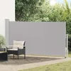 vidaXL Ausziehbare Seitenmarkise 160x300 cm Grau Produktbild-Vorschau 2