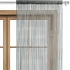 wometo Fadenvorhang Türvorhang Fäden 90x245 dunkelgrau - Produktbild-Vorschau 1