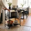 Chariot de cuisine Relaxdays, 3 étagères, 6 crochets en S, Voir les images du produit 3