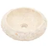 vidaXL Lavabo 40x12 cm in marmo crema Anteprima dell’immagine prodotto 3