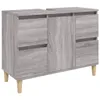 vidaXL Waschbeckenunterschrank Grau Sonoma 80x33x60 cm Produktbild-Vorschau 1