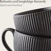 Cosumy Tasses à Cappuccino Noir avec soucoupes - Set de 6 - Voir les images du produit 4