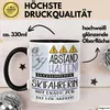 Skifahrerin Tasse Geschenk Lustig Abstand Halten Produktbild-Vorschau 3