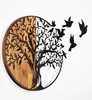 Wallity Tree And Birds, Obrázek, Kov, Dřevo, Černá, 1,5 mm Náhled obrázku produktu 10