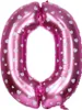 Zahl Luftballon XL 75CM Nummer Folienballon Rosa 0 Produktbild-Vorschau 1