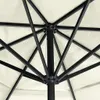 Ombrellone con asta in alluminio 600 cm bianco sabbia Anteprima dell’immagine prodotto 3