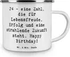 Mr. & Mrs. Panda Emaille Tasse Spruch 24. Geburtstag - Weiß Produktbild-Vorschau 3
