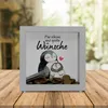 Pinguin Mutter und Kind Rahmen Spardose aus Holz mit Spruch Produktbild-Vorschau 2