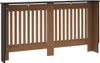vidaXL Kryt radiátoru, černý, 152 x 19 x 81,5 cm, Náhled obrázku produktu 6