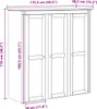 vidaXL Armoire vitrine avec portes vitrées BODO blanc et Voir les images du produit 8
