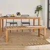 sweeek - Bank 2-3 Sitzer Akazie, helles Holz, 140cm - Produktbild-Vorschau 5