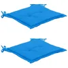 vidaXL Coussin pour chaise de jardin 2 pcs. Bleu 50x50x3 cm Voir les images du produit 16