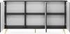Selsey - Bello Kommode mit Lamellen-Fronten 154 cm schwarz Produktbild-Vorschau 4