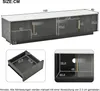 MODFU Lowboard TV-Schrank mit 4 Schublade und 2 Glastür, Produktbild-Vorschau 7