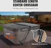 A hot tub cover support system is shown installed on a hot tub outdoors. Voir les images du produit