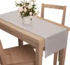 Voppi Bieżnik na stół 40x250 cm szary welurowy Podgląd zdjęcia produktu 3