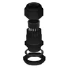 An exploded view of a black electrical component, likely a cable gland or connector, against a white background. Produktbild-Vorschau