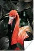 MuchoWow® Poster Flamingo - Blätter - Grün 60x90 cm - Produktbild-Vorschau 1