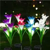 Solarleuchten Outdoor Garten,[4er Pack]Solar Lily Flower Produktbild-Vorschau 1