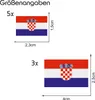 8er Set Länderfahnen Aufkleber "Croatia" Sticker Flagge Produktbild-Vorschau 2